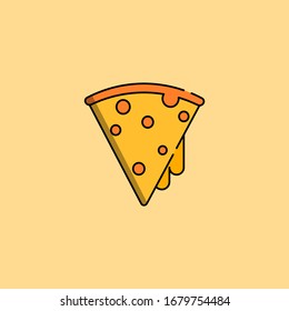 Gráfico vectorial de ilustración de pizza