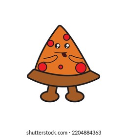ilustración vectorial de pizza boy.