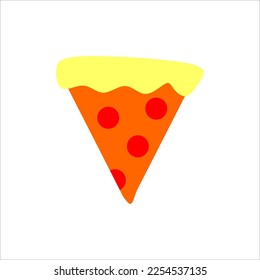 Illustration vector graphic of pizza good for icon menu, children book or flash card, etc.