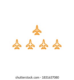 Illustration Vector graphic of plan formation icon