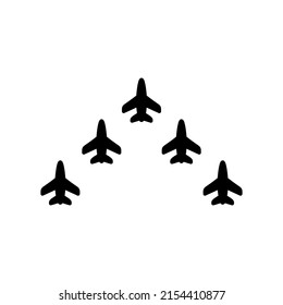 Illustration Vector Graphic Of Plane Formation Icon Template