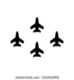 Illustration Vector Graphic Of Plane Formation Icon Template