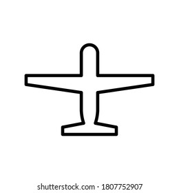 Illustration Vector graphic of  plane icon. Fit for airliner, airport, cargo, airplane  etc.