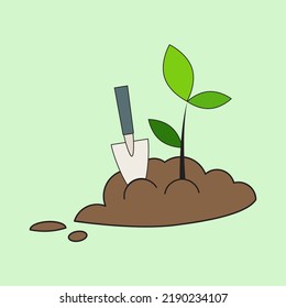 gráfico vectorial ilustrativo de árboles vegetales