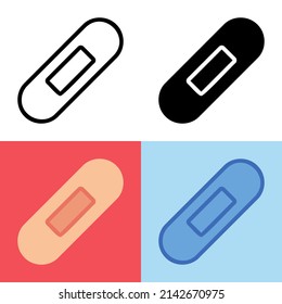 Ilustración vectorial gráfico de Icono de Plaster. Perfecto para la interfaz de usuario, nueva aplicación, etc