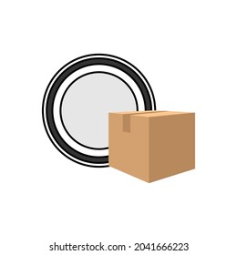 Illustration Vector Graphic of Plate Delivery Logo. Perfect to use for Food Company