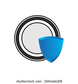 Illustration Vector Graphic of Plate Secure Logo. Perfect to use for Food Company