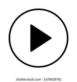 Illustration vector graphic of play icon