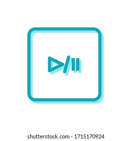 Illustration vector graphic of play stop icon