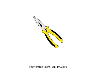 Illustration vector graphic of plier perfect for icon tools, garage, etc.