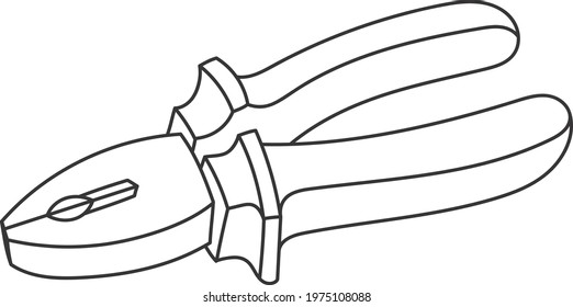 Illustration vector graphic of pliers in a line style.

Great for graphic needs