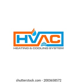 Illustration Vector Graphic Of Plumbing, Heating, And Cooling Service Logo Design Template