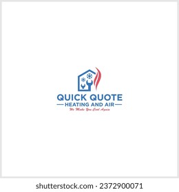 Illustration vector graphic of plumbing, heating, and cooling service logo design template