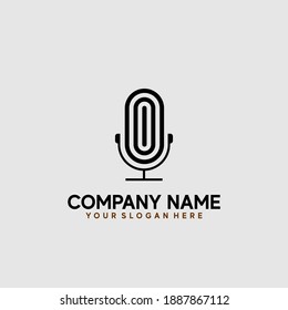 gráfico vectorial de ilustración para el logotipo de podcast