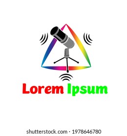 Illustration Vector graphic of podcast logo