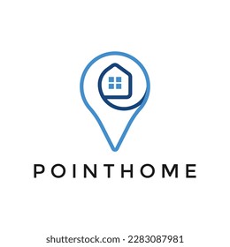 Illustration Vector Graphic of Point Home Minimalist Logo Design