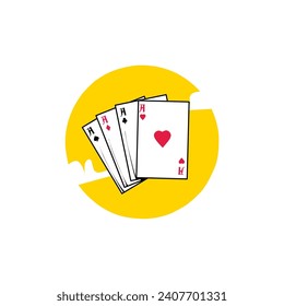 Illustration vector graphic of poker card icon