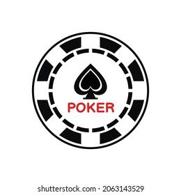 illustration vector graphic of poker chips with spade logo, perfect for game, sport, gamble, lucky draw, fortune, win, jackpot, etc.

