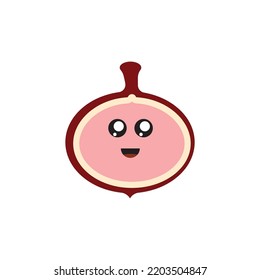 Illustration Vector Graphic Of Pomegranate Cartoon.