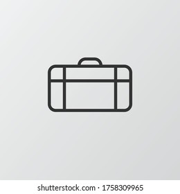 Ilustración vectorial gráfico del icono de portafolio. 