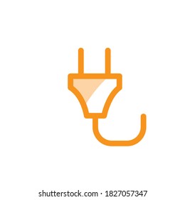 Illustration Vector graphic of power plug icon. Fit for electric, socket, cable etc.