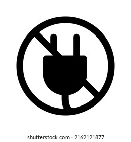 Illustration Vector graphic of power plug icon. Fit for electric, socket, cable etc.