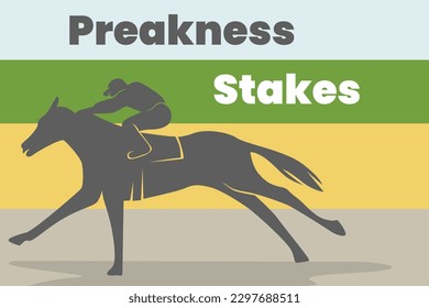 Illustration vector graphic of preakness stakes. Good for poster