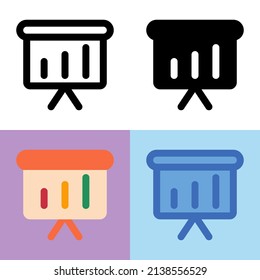 Illustration vector graphic of Presentation Icon. Perfect for user interface, new application, etc