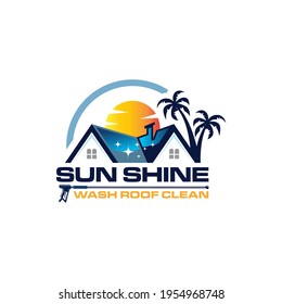 Illustration vector graphic of pressure power wash spray logo design template 