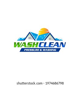 Illustration vector graphic of pressure power wash spray logo design template 