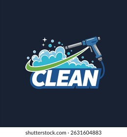 Illustration vector graphic of pressure power wash spray logo design