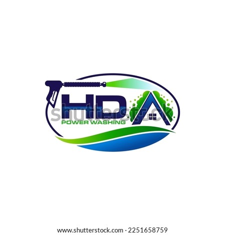 Illustration vector graphic of pressure power wash spray logo design template 