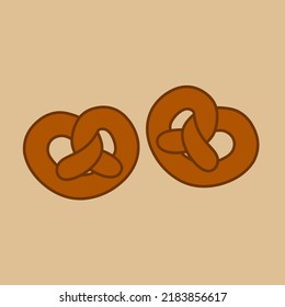 Illustration vector graphic of pretzel