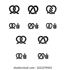Vektorgrafik von Pretzel-Symbol