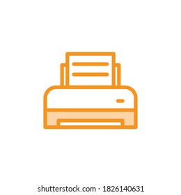 Illustration Vector graphic of printer icon. Fit for printout, office, document, inkjet etc.