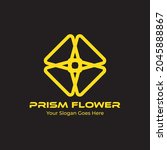 Illustration vector graphic of prismatic flower logo. Good for your personal or company logo