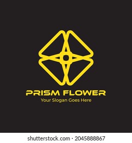 Illustration vector graphic of prismatic flower logo. Good for your personal or company logo