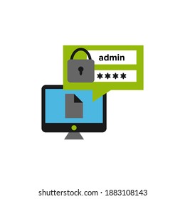 Gráfico vectorial de ilustración de archivo de privacidad. Perfecto para la compañía tecnológica