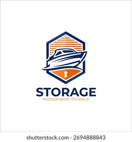 Illustration vector graphic of a professional storage solution business logo design template