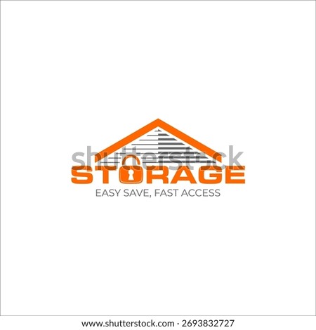 Illustration vector graphic of a professional storage solution business logo design template