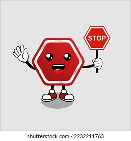 ilustración vectorial de parada prohibida. perfecto para uso doméstico, en carretera y autoadhesivos.
