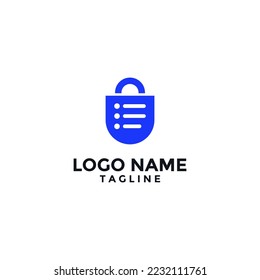 Illustration Vector Graphic of Protection Data Logo Design
