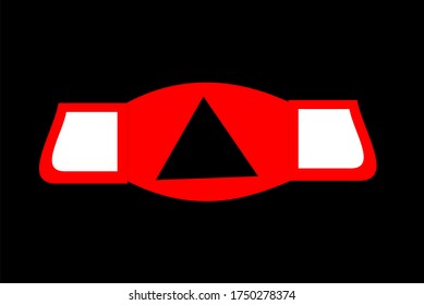 illustration vector graphic of protective or face mask with a shape design