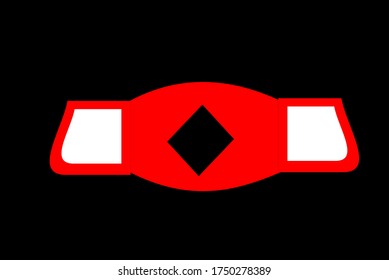 Vektorgrafik von Schutz- oder Gesichtsmaske mit Formdesign