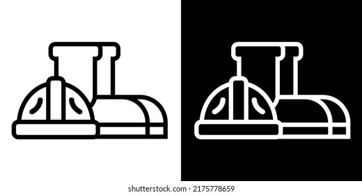 Illustration Vector Graphic of protector vest, boots hat, worker construction equipment icon
