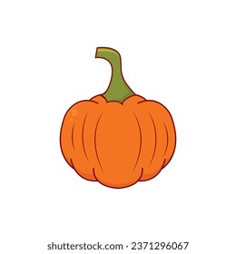 illustration vector graphic pumpkin cartoon simple