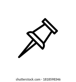 Illustration Vector graphic of  pushpin icon
