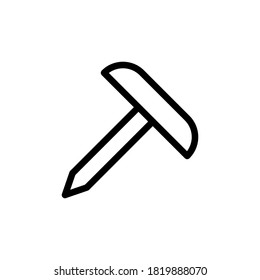 Ilustración Gráfica vectorial del icono del alfiler