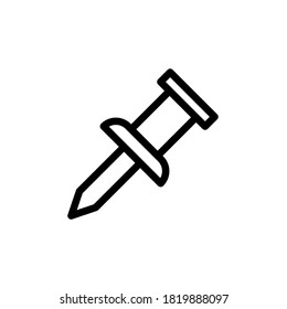 Illustration Vector graphic of  pushpin icon