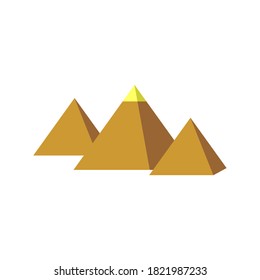 illustration vector graphic of pyramid logo or icon